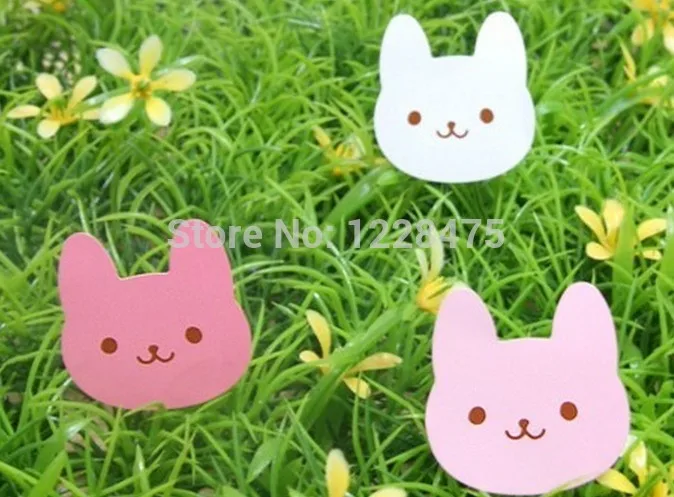 120 шт 3 цвета Кролик Дизайн DIY Многофункциональный стикер s милая улыбка кролик печать наклейка этикетка для упаковки подарка