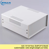 DIY проект электронный железный ящик распределительная коробка для проводов 170*150*70 мм пользовательский Железный корпус монтажная плата корпус коробка - Цвет: BDA40004(W170)-A1