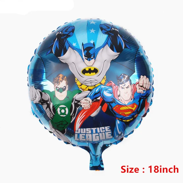 batman spiderman iron man hulk balloon party supplies superhero balloons superman baby super big hero happy birthday ballons toy - Цвет: 1pc
