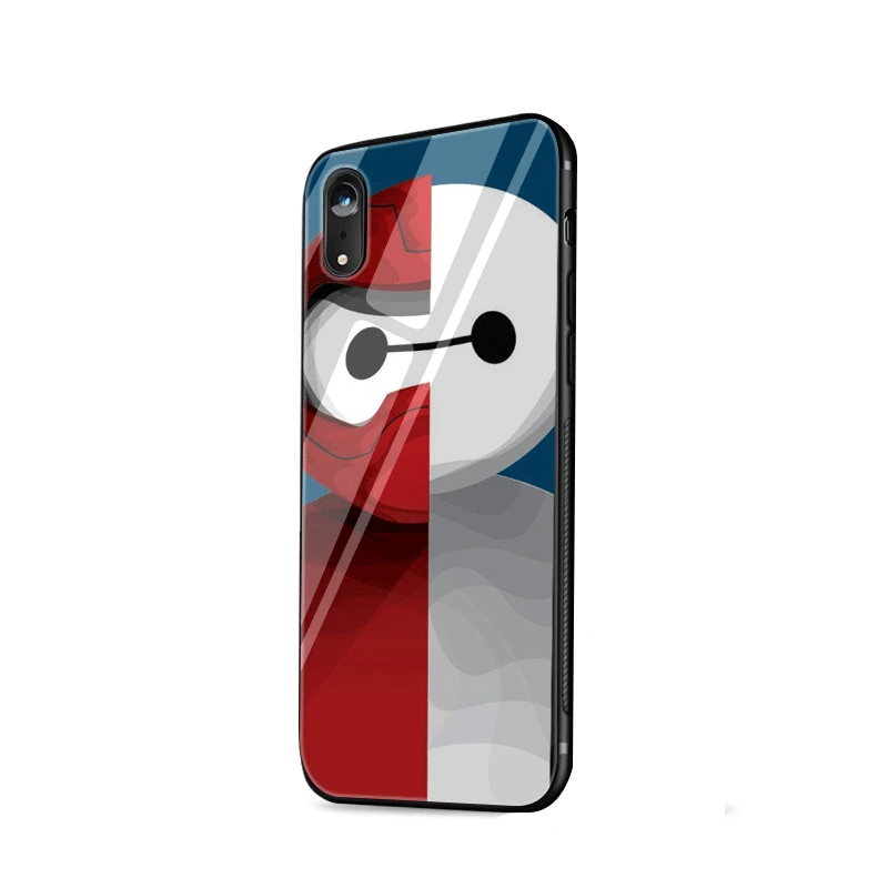 Стеклянный Чехол для мобильного телефона iPhone 5 5S SE 6 6s 7 8 Plus X XS чехол MAX XR Big Hero |