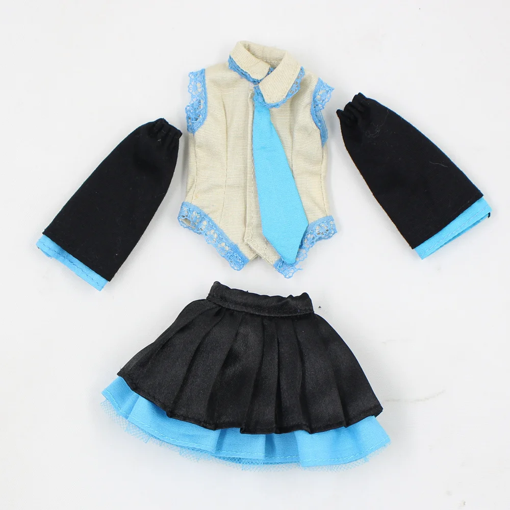 Наряды для куклы Blyth; комплект одежды Хацунэ Мику; костюм для 1/6 года; azone BJD pullip licca