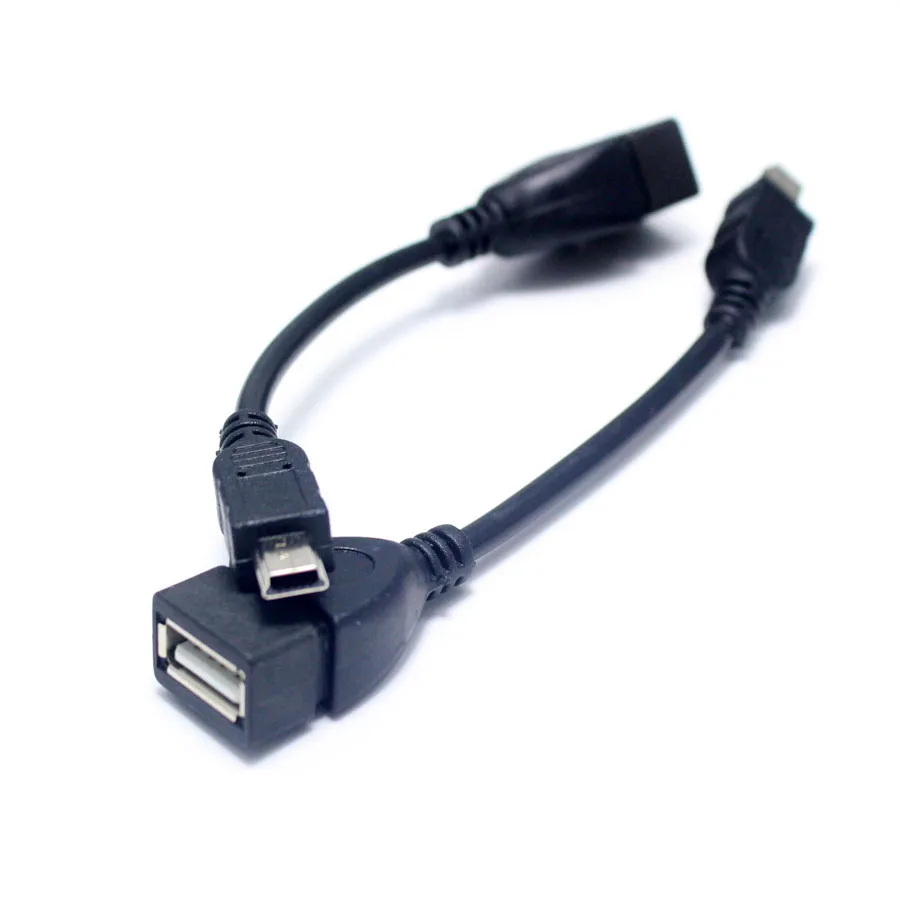 5Pin Micro USB штекер к 2 0 AF гнездо OTG адаптер Коннектор для телефона ПК U диск 1 шт.|plug adapter