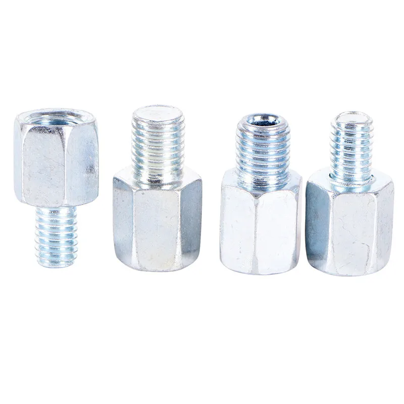 Универсальный серебристый адаптер для зеркала заднего вида мотоцикла 10 мм/8 мм