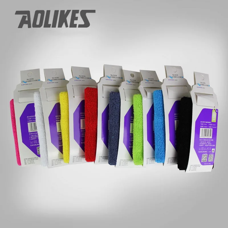 Фитнес браслет AOLIKES спортивный напульсник 1 пара для спортзала йоги пота фитнеса