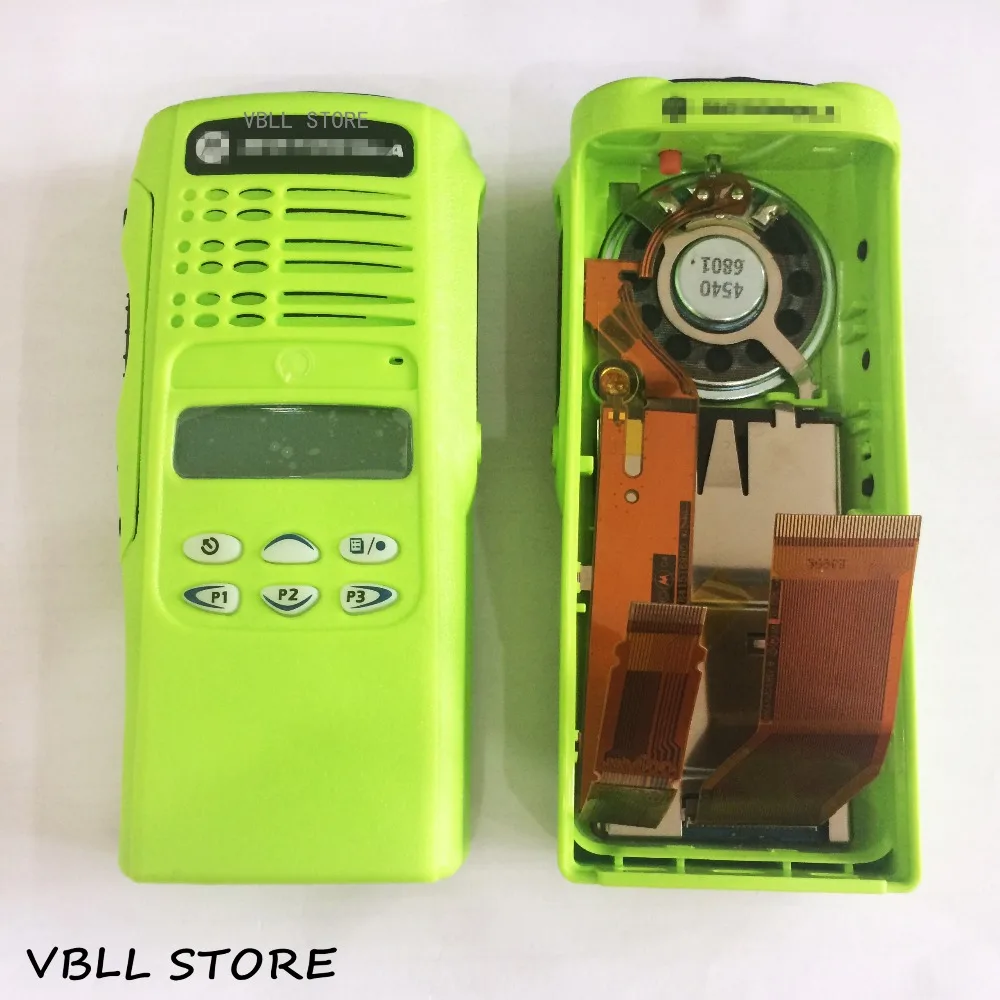 Зеленый передний корпус Чехол комплект с динамиком Mic lcd для Motorola HT1250 портативная рация радио