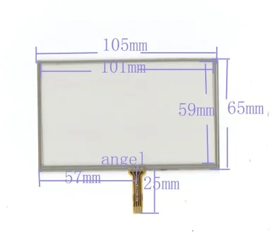 10pcs/lot New 4.3 inch touch screen on-board digital general 105*65 mm