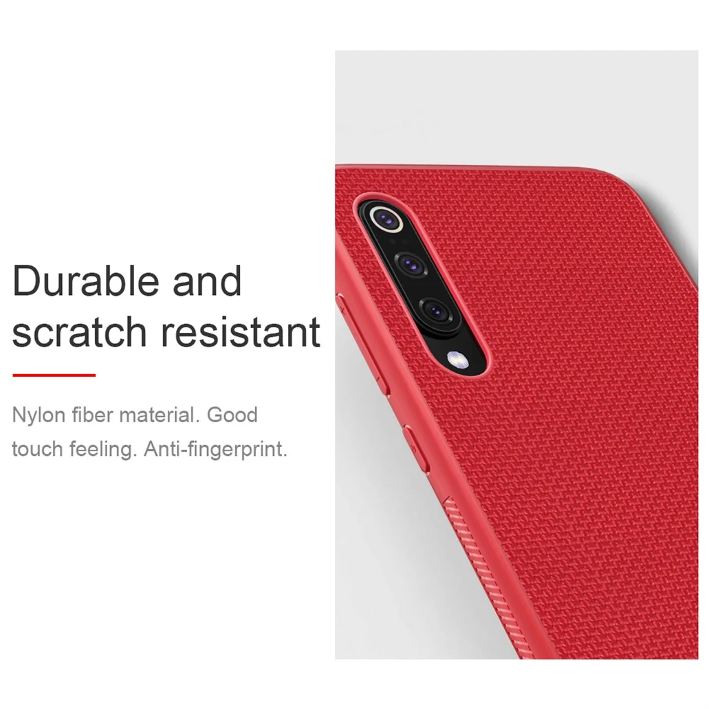 Чехол для Xiaomi Mi 9 NILLKIN Текстурированный чехол из нейлона прочный нескользящий