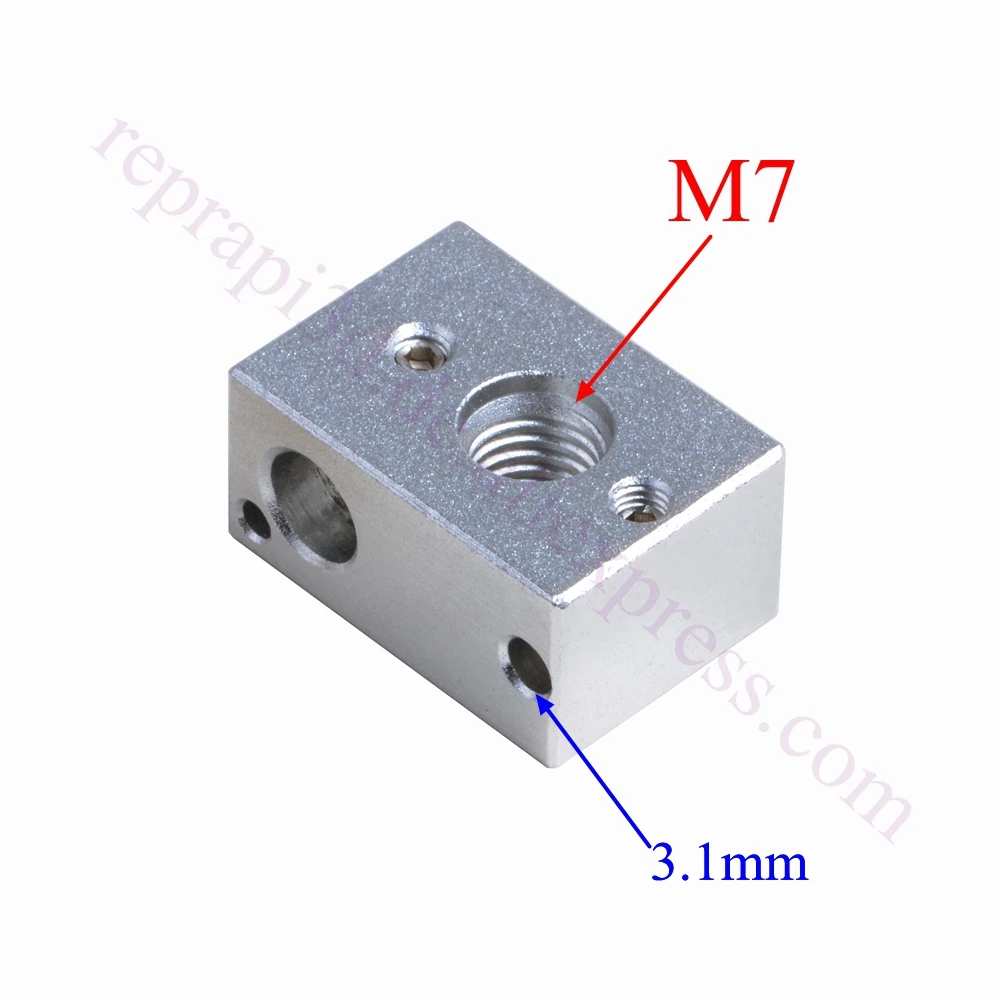 2x MK10 экструдер нагревательный блок M7 F/ PT100 термопара типа K Creator Pro finder Wanhao D4 & I3 Dremel