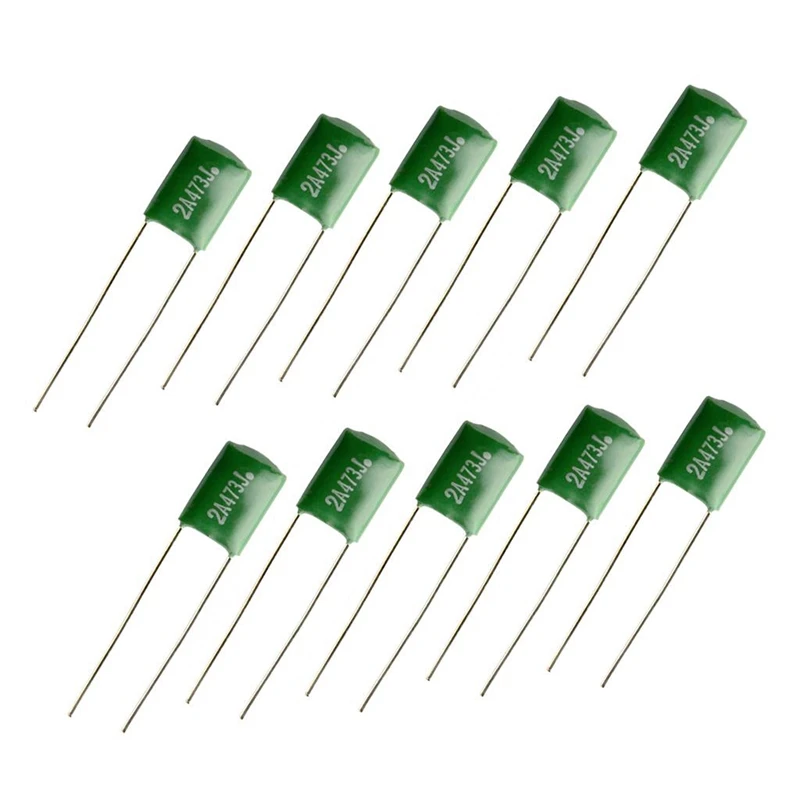 10 Pieces 0.047/2A473J Capacitors Diy For Electric Guitars Bass Tone Caps Green | Спорт и развлечения