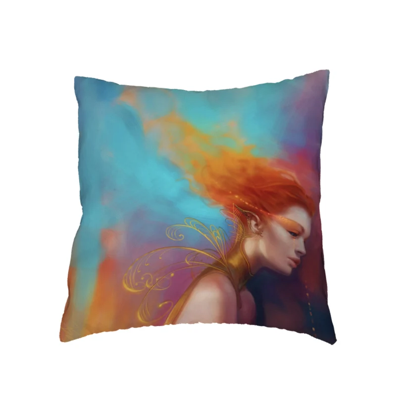 Легендарная история пледы наволочка богиня Русалка Луна печатные забавные