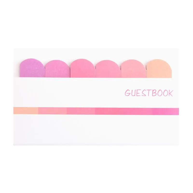Pink Стикеры для заметок градиентный цвет Post-it инновационный самоклеющийся индекс этикетки офисные школьные принадлежности для заметок сообщения книжный ярлык - Цвет: Pink