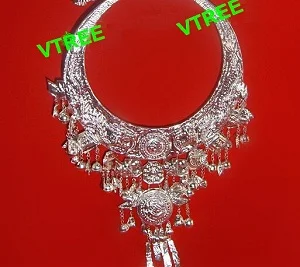 Хмонг шляпа Мяо accesssories мяо серебра воротник Мяо изделия ожерелье Костюмы для народных китайских танцев аксессуары для волос Мяо шляпу и воротник - Цвет: collar