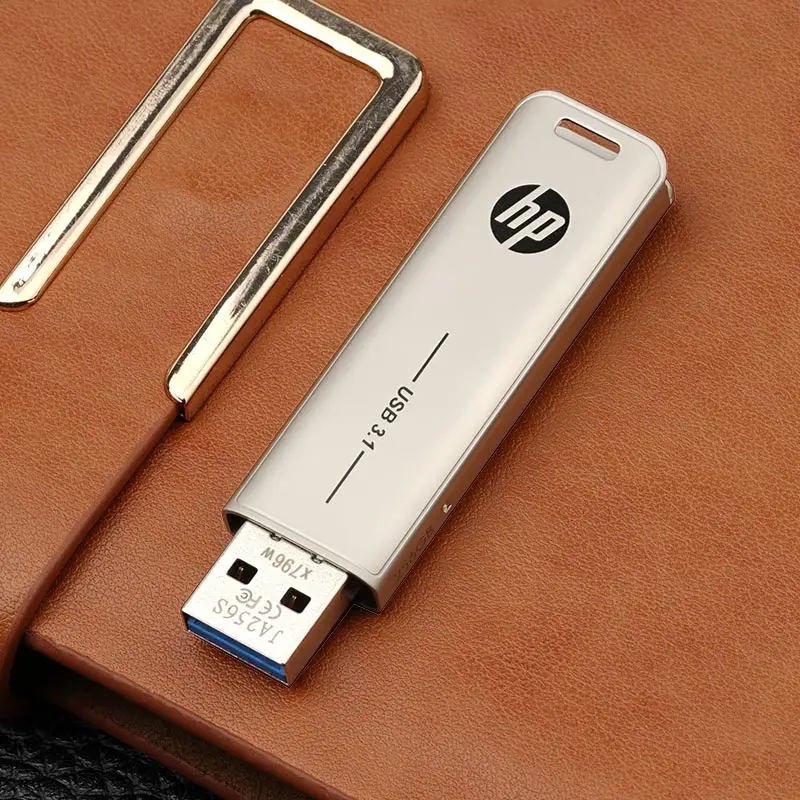 Hewlett Packard USB Flash 32 Гб 64 Гб 128 ГБ 256 ГБ 512 ГБ Флешка Cle флэш-накопитель USB на ключ креативная металлическая флеш-карта памяти