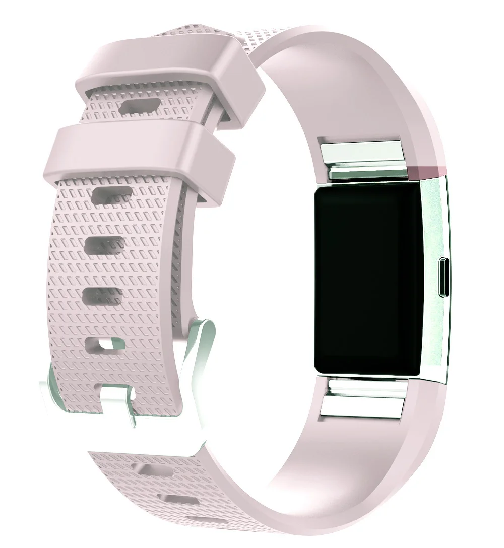 Сменный силиконовый ремешок для часов, браслет для Fitbit Charge 2, спортивные Смарт-часы, черный, белый ремешок для часов, ремешок для Fitbit 2