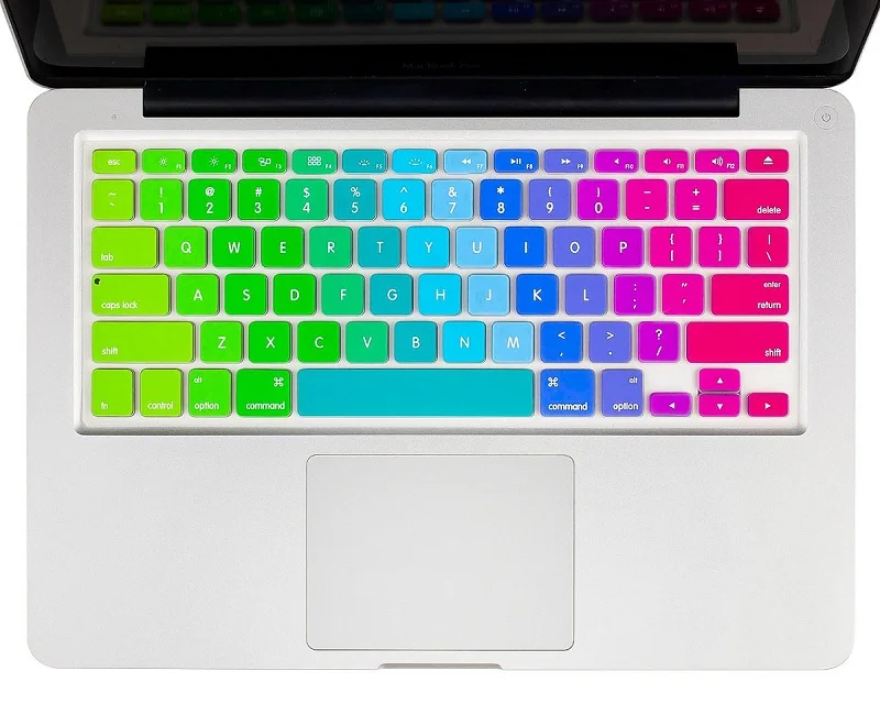 Силиконовая клавиатура защитная крышка для MacBook Air 1" A1369 A1466 MD231 MD232 MC503 MC504 2012 2013 год ноутбук - Цвет: rainbow