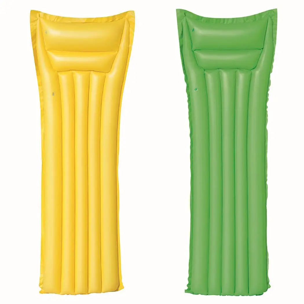 Прочная Легкая однотонная пляжная плавающая кровать 0 20 мм надувная 1|Надувные