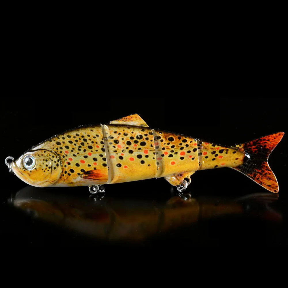 Объемные глаза многосоставная искусственная рыболовная приманка для окуня 4