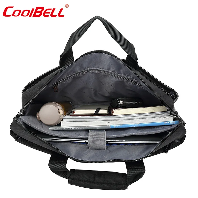 Coolbell Повседневная сумка для компьютера Противоударная и водостойкая 14 дюймов 15 дюймов сумка для ноутбука сумка на одно плечо сумка