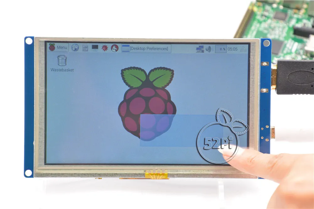 52pi Малина 5 дюймов HDMI ЖК дисплей Дисплей 800x480 Сенсорный экран TFT Панель Модуль и
