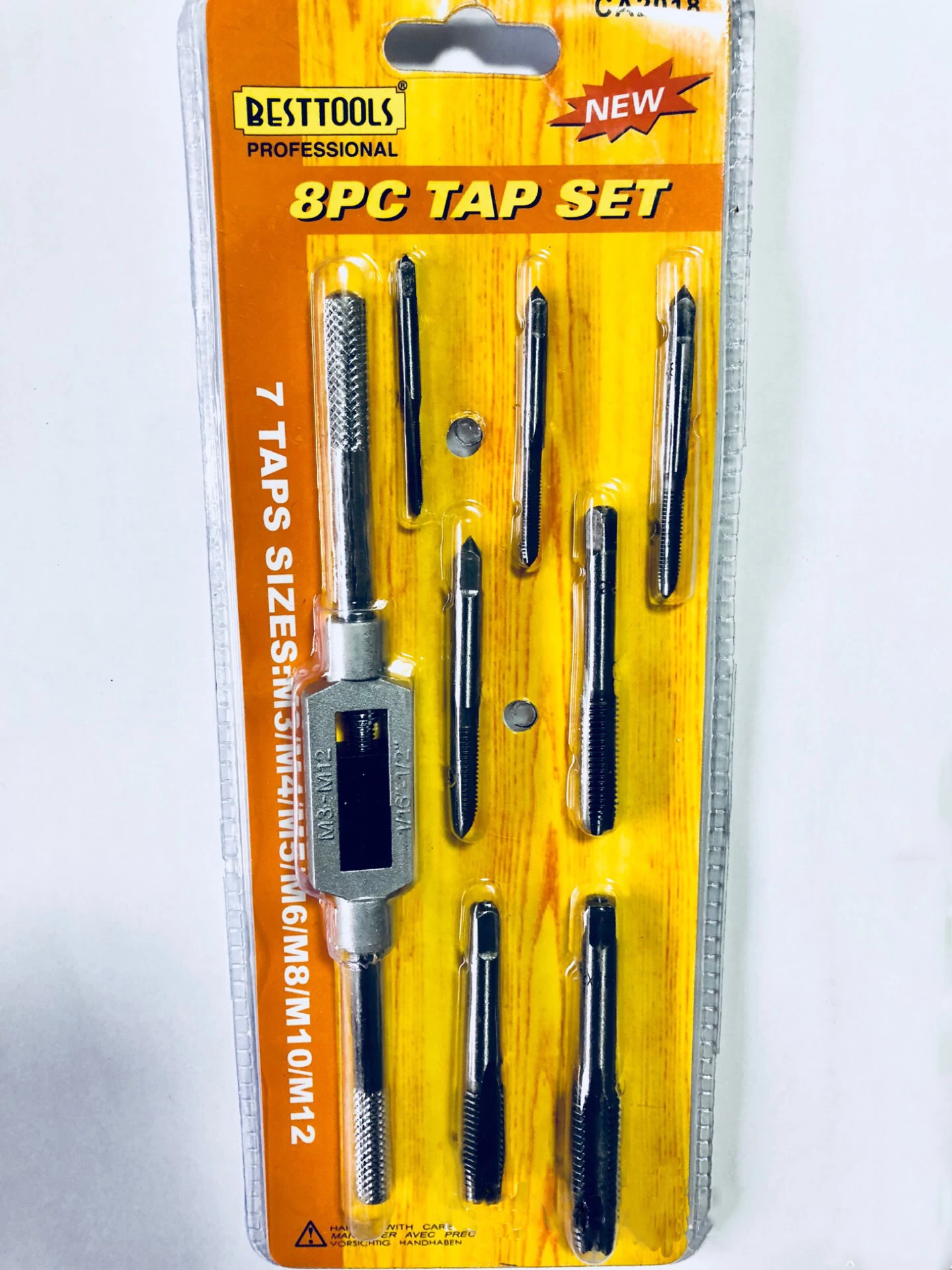 8PC TAP SET 8 шт. Набор насадок винтовой резьбой Углеродные ручные винтовые краны регулируемые краны гаечный ключ - Цвет: 8PC TAP SET