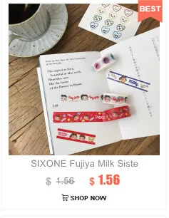SIXONE 4 комплекта Мультяшные персонажи васи лента щенок изгой собака руководство декоративные ленты Kawaii DIY Материал стикер канцелярские принадлежности