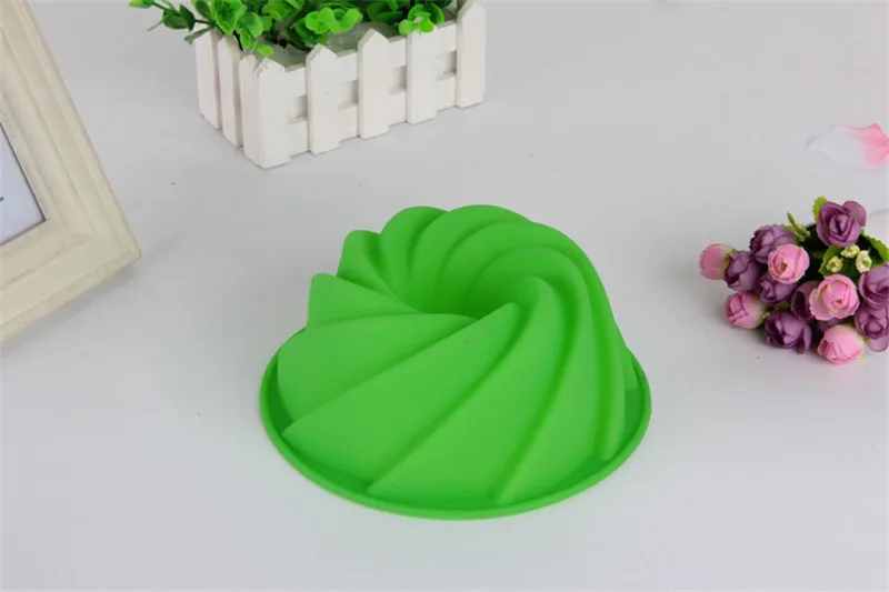 DIY спиральная форма для торта 19*8 см пищевые жаропрочные Инструменты для выпечки на день рождения форма для торта силиконовая форма для шоколада украшения торта