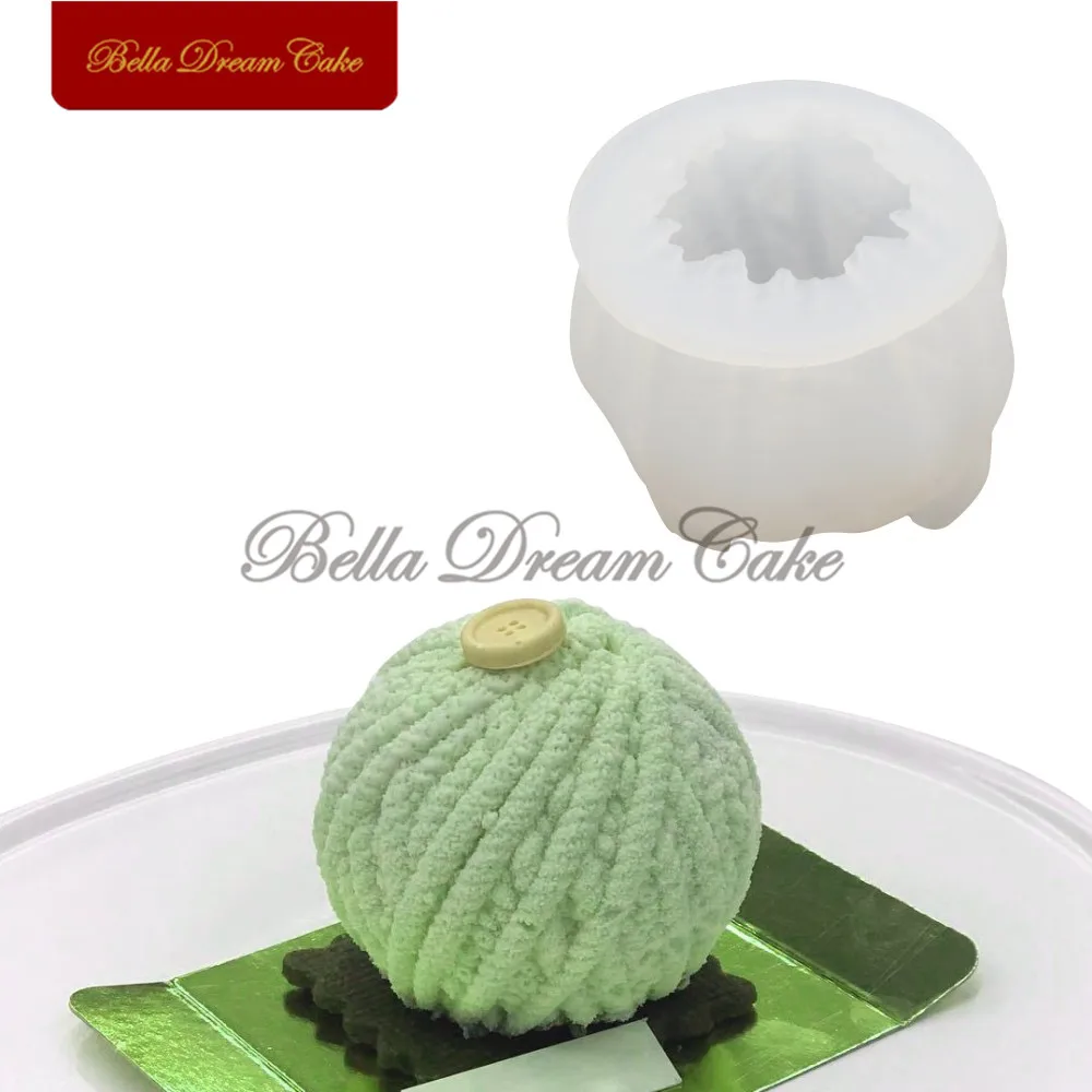 

Пуговицы, дизайнерская шерстяная пряжа, силиконовая форма, многослойные формы для торта, инструмент для украшения торта, 3D форма ручной раб...