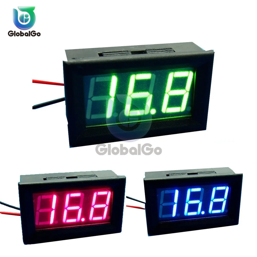 0 56 дюймов DC Цифровой вольтметр DC4.5V 30V Мини цифровой напряжение Панель метр 6 в 12 В