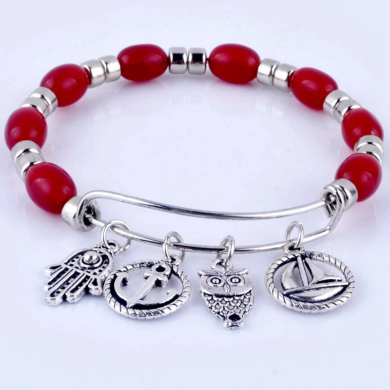 2018 расширяемый регулируемый браслет с проволочной оболочкой акриловыми