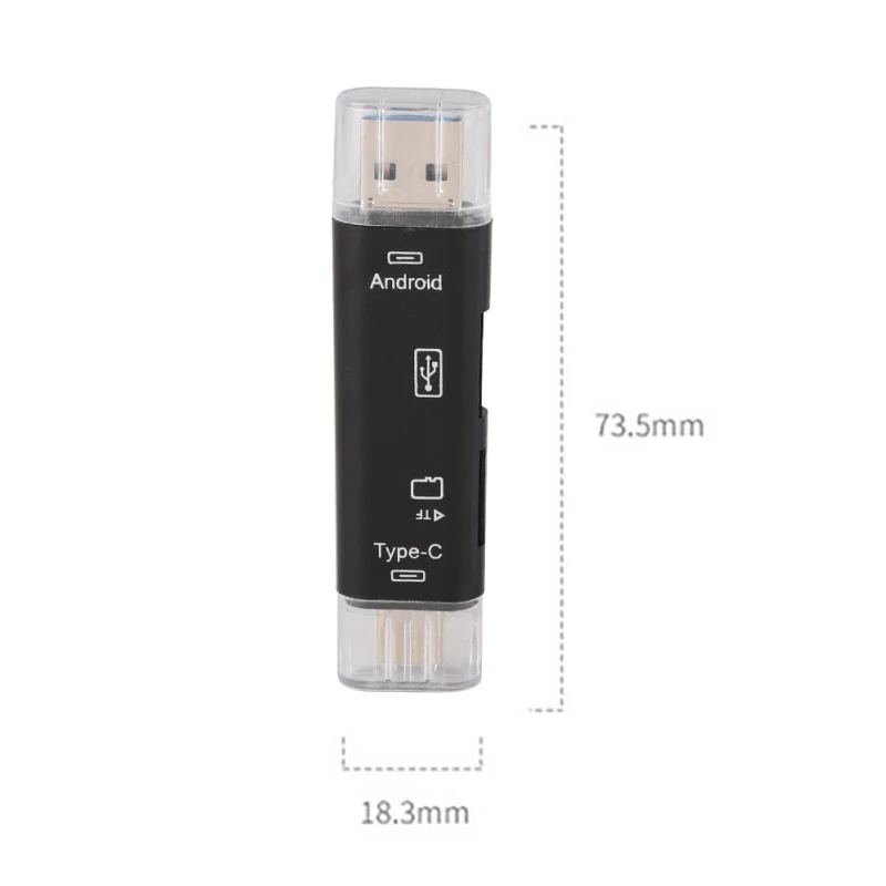 5 В 1 Кардридер USB 2 0 Type C Телефон OTG ноутбук аксессуары для Micro TF карты памяти