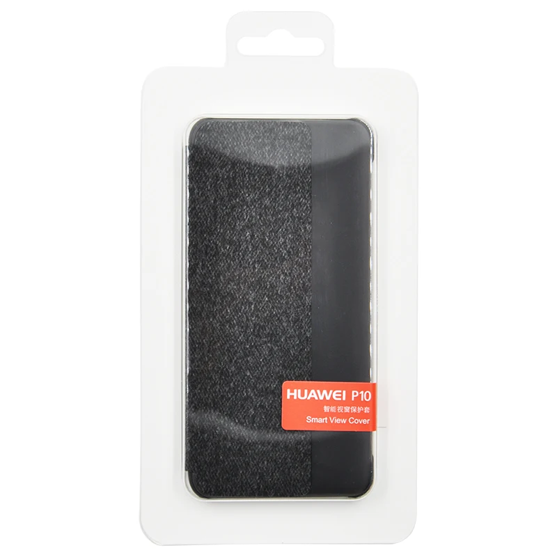 Deep Gray Официальный чехол для huawei P10 P10, откидная крышка, умный кожаный чехол с окошком для ID звонка, сна, пробуждения, для huawei P10 Plus, откидная крышка - Цвет: Deep Gray