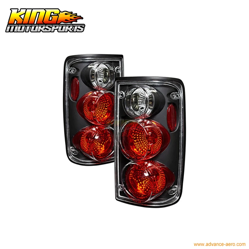 

Fit For 1989-1995 Toyota Pickup Truck Tail Lights Black Clear Altezza Rear Lamps - PAIR USA Domestic Free Shipping