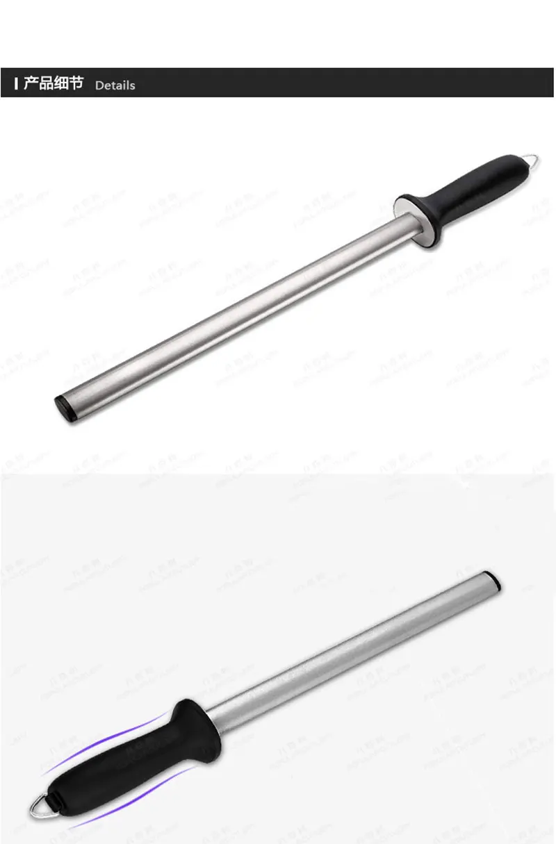 diamond)1pcs 8/10/12 inch sharpening rod kitchen knife sharpener sharpening steel diamond edge grind