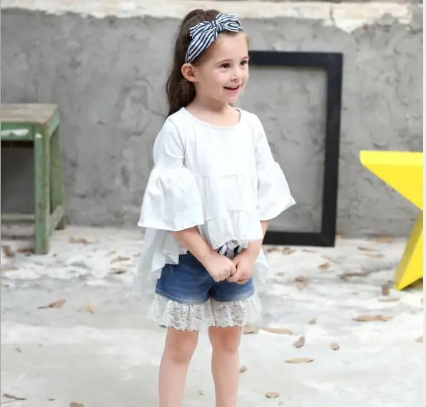Red Black White New Fashion Spring Summer Girls Shirt Dress Children Little Fairy Princess Formal Europe Style Cute Kids | Детская