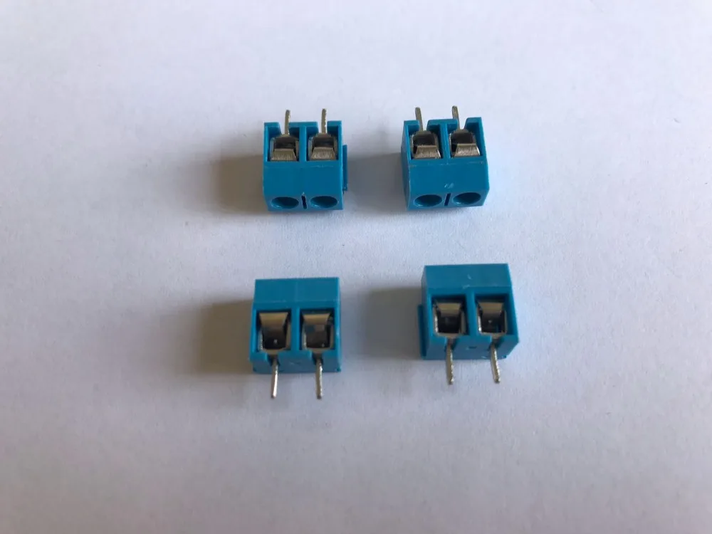 50 X Φ 5 08 мм Соединительная клемма винтовой клеммный соединитель 2 Pin|screw terminal