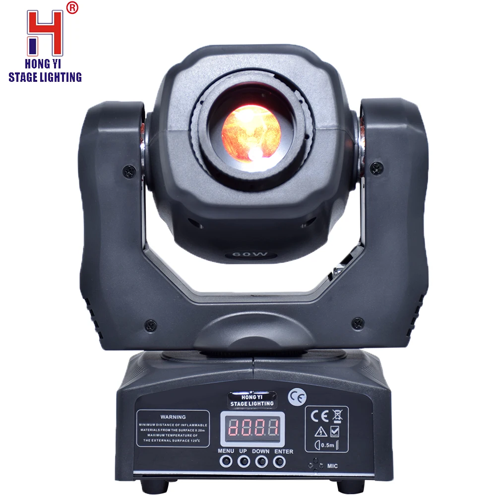 Светодиодный прожектор Мини Moving головной светильник 60 Вт DMX dj 8 gobos эффект сцены светильник(2 шт./лот