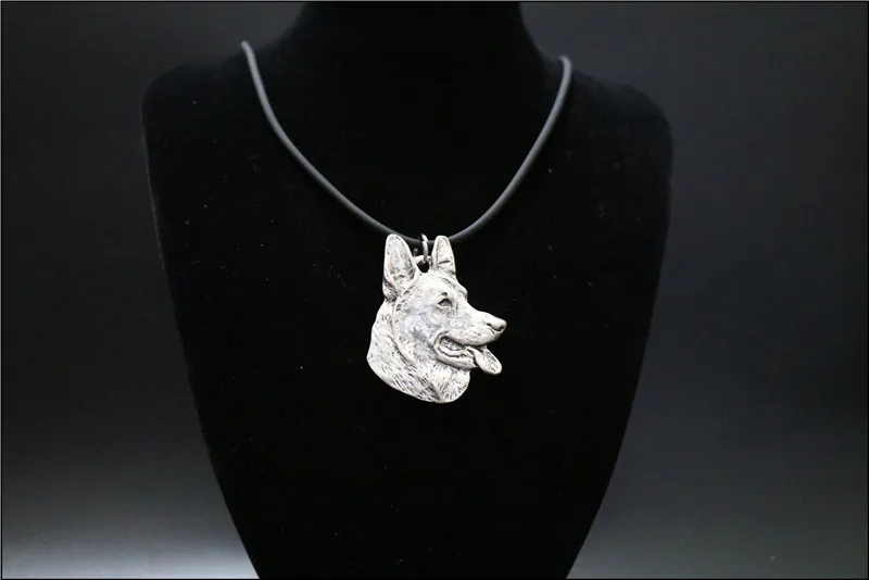 necklace Новая мода немецкий брелок в виде овчарки ювелирные изделия популярные собаки брелок для ключей - Цвет: necklace
