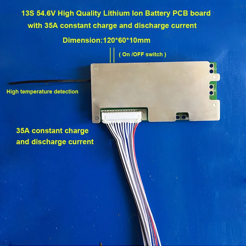 13 S 48 V Высокое качество 54 6 литий ионная аккумуляторная печатная плата BMS для