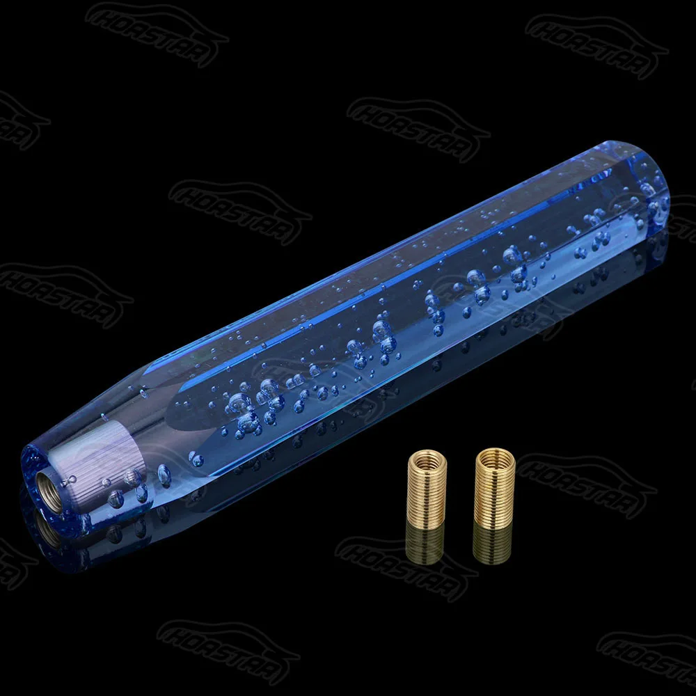 Автоматическая прозрачная ручка переключения передач с подсветкой JDM Bubble Subulate восьмиугольная ручка переключения 300 мм 30 см с 3 резьбой
