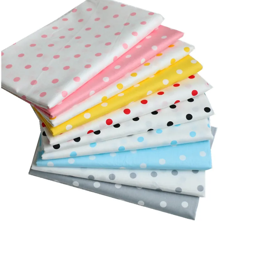 Ткань для лоскутного шитья из хлопкового твила 1 см хлопковая простыня в горошек