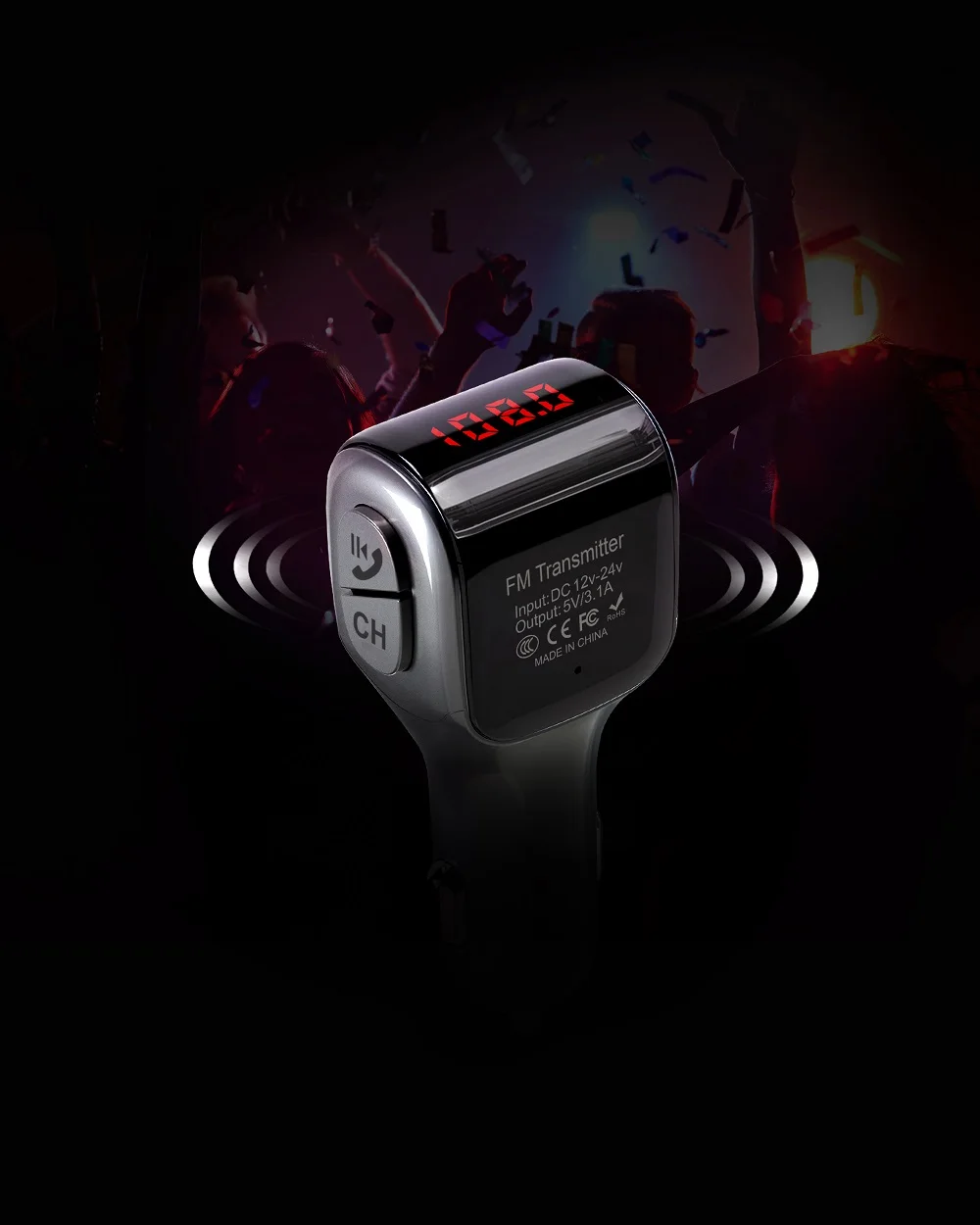 ANLUD Bluetooth 5,0 fm-передатчик комплект беспроводной связи Bluetooth для автомобиля mp3 плеер fm-модулятор Bluetooth двойной USB зарядное устройство аксессуары