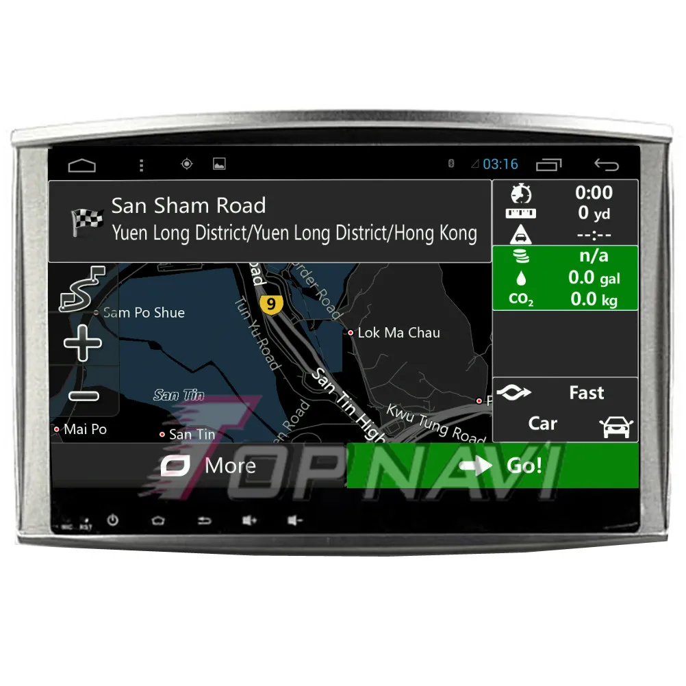 Topnavi четырехъядерный Android 6 0 Автомобильный GPS навигатор для Toyota Land Cruiser 100