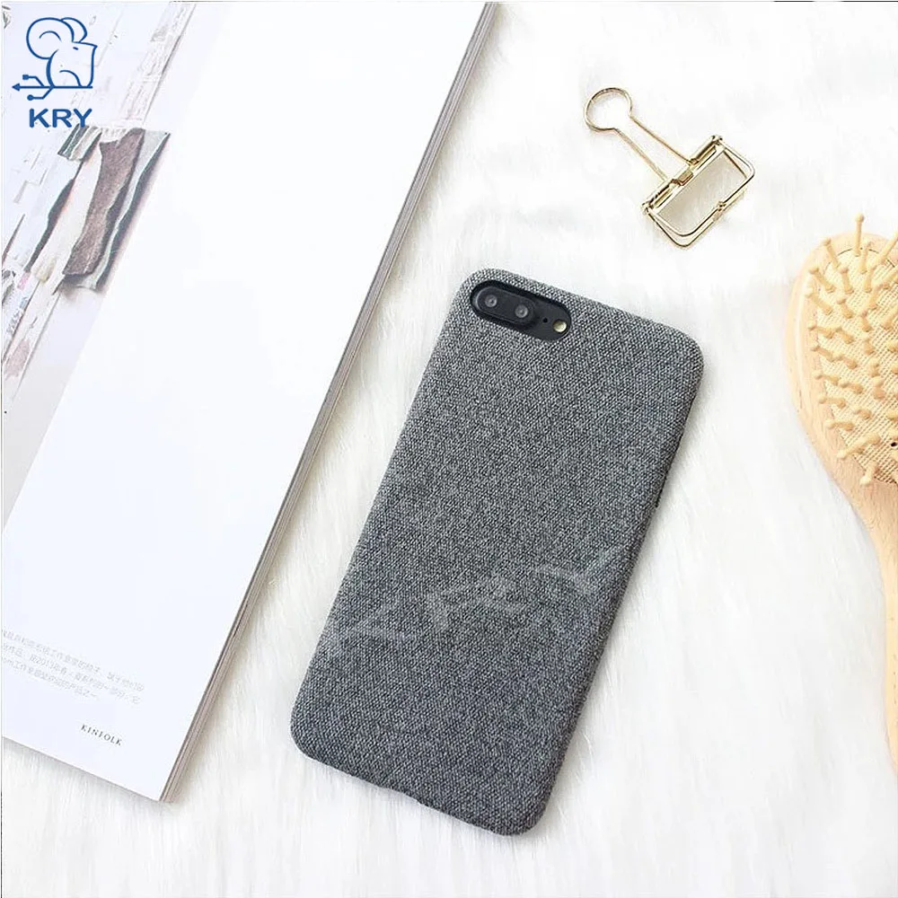 KRY Чехлы ТПУ телефон для чехол iPhone 6X6 S 7 8 Plus ультра-тонкий холст силиконовый Дело