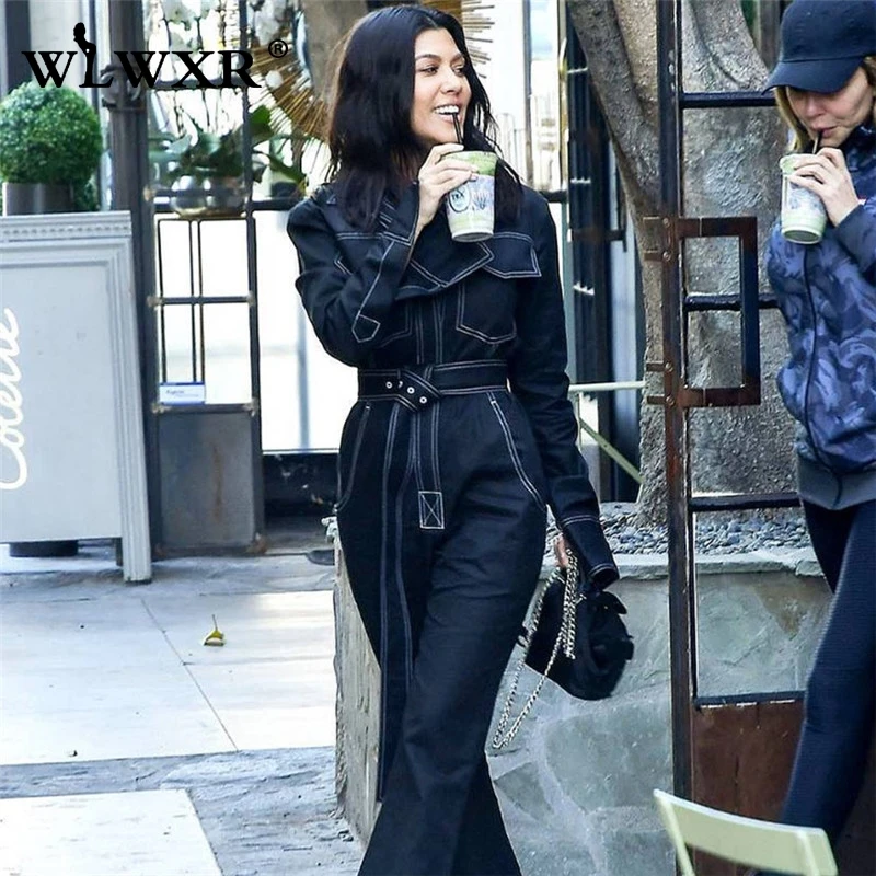 WLWXR уличный сексуальный джинсовый комбинезон для женщин с длинным рукавом и