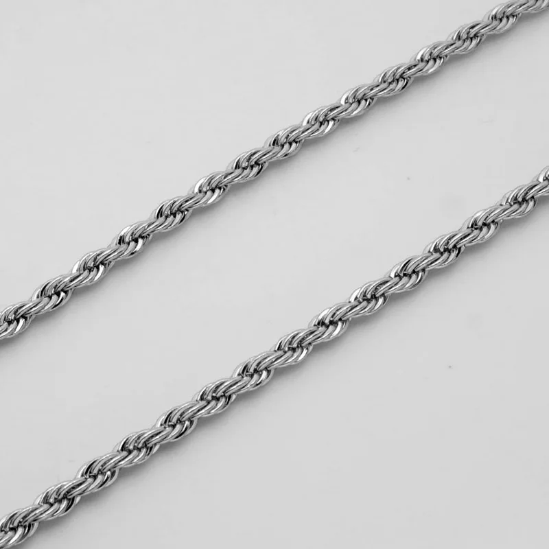 Оптовая продажа 18 28 дюймов серебряный цвет нержавеющая сталь звеньевая цепочка