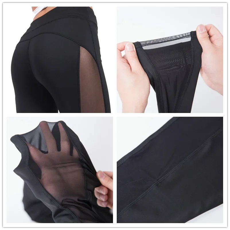 Быстросохнущие леггинсы для фитнеса FDBRO облегающие Женские сетчатые штаны йоги