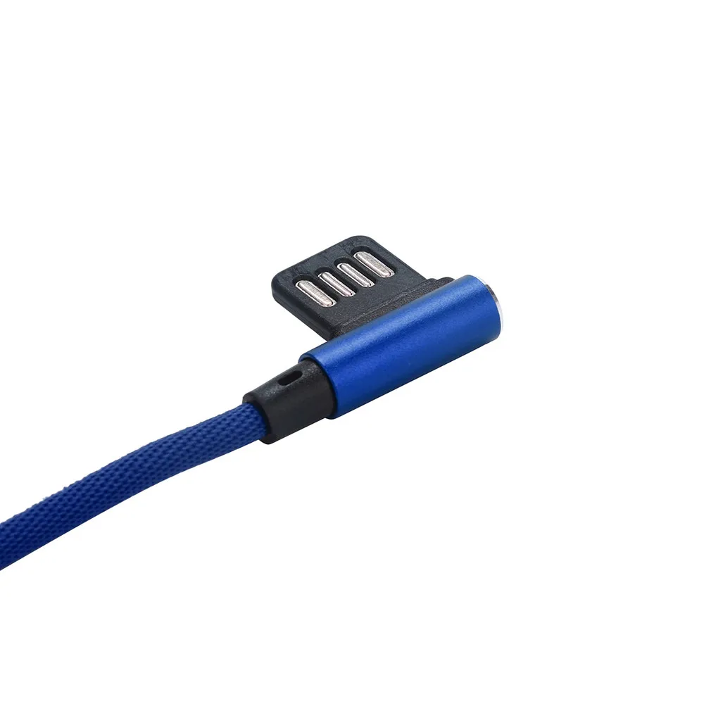 И l-образный дизайнерский Плетеный 90 градусов под прямым углом type-C/Micro USB кабель для быстрой синхронизации данных и зарядки для samsung