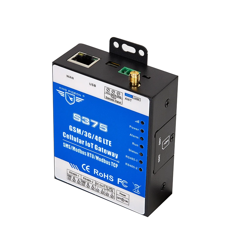 Шлюз Modbus RTU MQTT с двумя sim картами для стандартного контроля PLC VFD поддержкой 320