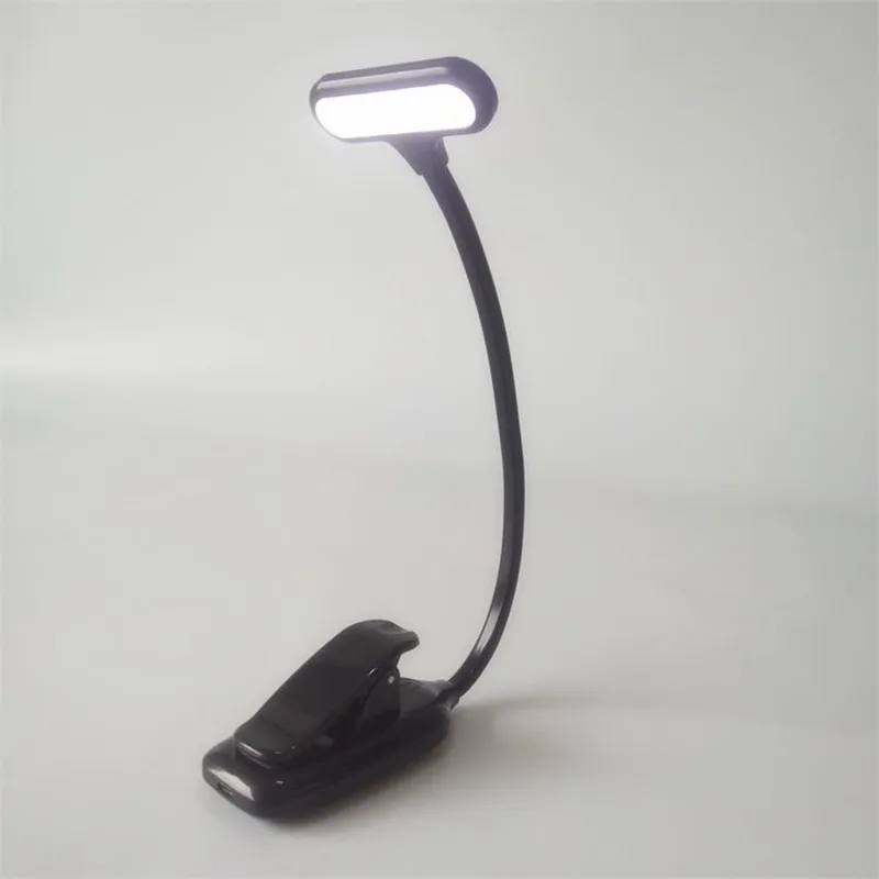 

LED Flexible Clip Lamp Desk Lamp USB Rechargeable Three Models Dimmer For Indoor Laptop PC Lighting Mini Clip Book Light Reading