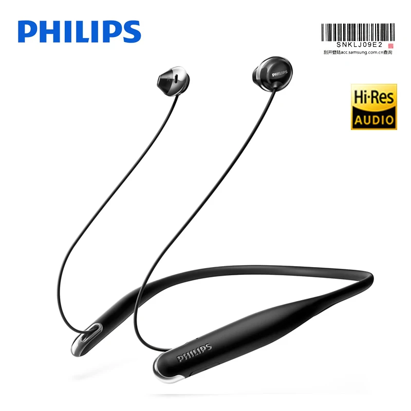 Philips Беспроводной Bluetooth SHB4205 шейным гарнитуры литий полимерная для samsung Xiaomi Iphone X 8/8